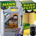 MANN INSPEKTIONSPAKET+5L LIQUI MOLY 5W-30 ÖL passend für VW TOURAN 1T AUDI A3 8P