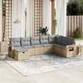 Rantry 8-TLG. Gartensofa Set mit Kissen Gartenlounge Loungesofa Gartenmöbel S9U6