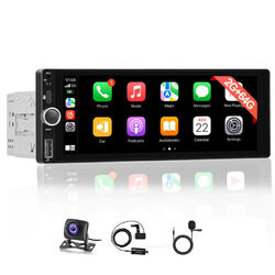 6.86" 1 Din Autoradio Mit DAB+ Android 13.0 Carplay GPS Navi WIFI + Kamera