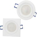 10x LED Einbaustrahler Set weiß 230V GU10 1-9W Einbau-Spot Einbauleuchte 75mm