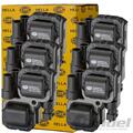 6X HELLA ZÜNDSPULE für MERCEDES C+E+S+M-KLASSE VITO VIANO W203 S203 A208 C209