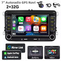 Autoradio Android 14 Carplay 32G GPS Für VW Touran Golf 5 6 Polo T5 +DAB KAM MIK