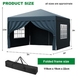 2×2M丨3×3M Pop up Pavillon Faltzelt Gartenzelt Partyzelt Pavillon Mehrere Stile