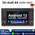 Für Audi A4 S4 RS4 B6 B7 B8 Android 13 Autoradio GPS Navi RDS Carplay WIFI DAB+