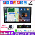 KAM 9" 2 DIN 4+64G Android 13 Autoradio Apple Carplay Bluetooth GPS NAV RDS MIK