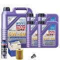 Motoröl 5W40 LIQUI MOLY High Tech 9L+MAHLE Ölfilter+Spülung+Ölablassschraube