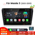 6G+128G Carplay Android 13 Autoradio 4G Für Mazda 3 2003-2009 BK GPS 8-Kern DAB+