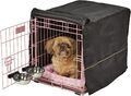 MidWest Homes for Pets iCrate 1522SS-KIT Hundebox Starter Set in Rosa inkl. Haus