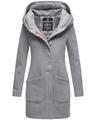 Marikoo Damen Mantel Trenchcoat Übergangs Jacke Parka Lang B819