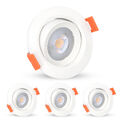 Schwenkbar 4 8 12 SET LED Einbaustrahler ultra flach 5W Einbauleuchte 230V Spots