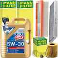 MANN INSPEKTIONSPAKET+LIQUI 5W-30 MOTORÖL passend für MINI COOPER S R56 R58 R60