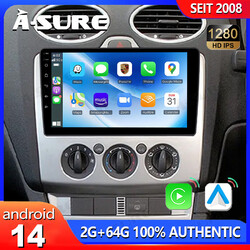 Android 14 CarPlay Autoradio Für Ford Focus Transit MK7 S-Max GPS Navi BT 2+64G