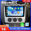 Android 14 CarPlay Autoradio Für Ford Focus Transit MK7 S-Max GPS Navi BT 2+64G