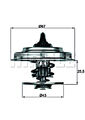 MAHLE Kühlmittel Thermostat Für DAEWOO DAIMLER JAGUAR MERCEDES PUCH 58-06 JLM322