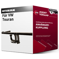 Für VW Touran Typ 1T1/1T2/1T3 (Auto Hak) Anhängerkupplung horizontal abnehmbarBis 25.09. im FlashSale 10% sparen*!