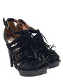 BUFFALO LONDON High Heel Sandaletten Damen Gr. DE 39 schwarz Party-Look