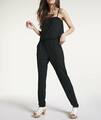 Overall HEINE Jumpsuit Jersey schwarz ärmellos Gr 36 38 42 44