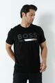 Boss T-Shirt Herren Kurzarm Shirt Sporthemd Herrenhemd Baumwoll-Jersey underline