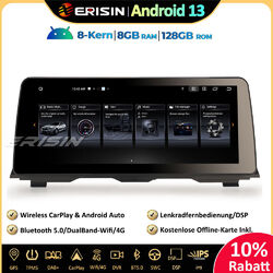 12.3" 8-Kern Android 13,0 Autoradio GPS Navi DAB+CarPlay BMW F10/F11 5er mit NBT