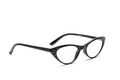 Lesebrille Schwarz Strass Damen Cat Eye Flexbügel I Need You Bella 2,0