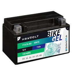 GEL Motorradbatterie 12V 7Ah 50615 YTX7A-BS CTX7A-BS SLA12-7Z-S FTX7A-BS GTX7A