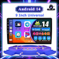 Autoradio 9 Zoll Android 14.0 GPS 1DIN Navi FM/AM Player CarPlay 4GB+64GB BT-5.0