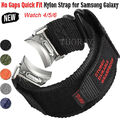 Für Samsung Galaxy Watch 4 5 6 40/44mm Classic 5 Pro 45mm Quickfit Nylon Armband