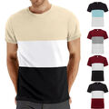 Herren-T-Shirts Mit Rundhalsausschnitt Sport-T-Shirts Blusen Kurzarm-T- ▽