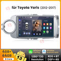 Android 13 4+64GB Autoradio GPS Navi Carplay DSP WiFi Für Toyota Yaris 2011-2018