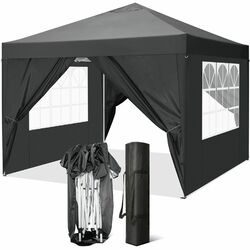 Pavillon Faltpavillon 2x2/3x3/3,3x3,3/3x4,5m Wasserdicht Stabil Anti-UV Faltbar