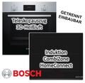 Herdset Bosch Backofen EcoClean mit Induktionskochfeld PowerBoost autark, 60 cm