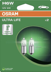 Osram Scheinwerferlampe H6W Ultra Life 2.0 2 Stück  Scheinwerfer