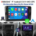 4+64G Autoradio Carplay Android13 Für Benz ML/GL Klasse W164 05-11 GPS Navi Kam+