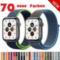 Nylon Sport Loop Armband für Apple Watch 38 - 45 Series 8 7 6 SE 5 4 3 2 iwatch