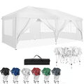 Pavillon 3x6 Faltpavillon Wasserdicht Stabil Faltbar Partyzelt Pop Up UV-Schutz