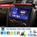 128G Android 13.0 Autoradio Für Mazda 3 2004-2009 BK GPS Navi FM RDS WIFI BT USB