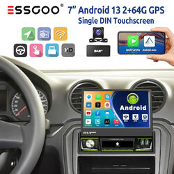 Android13 7" 2+64G 1 DIN Flip Out Carplay DAB Autoradio GPS NAVI KAM Touchscreen