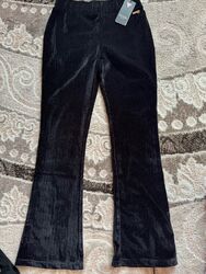 Guess Samt Hose Schwarz Gr. XS 