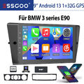 DAB+ 1+32G 9" Android 13 Für BMW 3er E90 E91 E92 E93 Autoradio KAM GPS NAVI Wifi