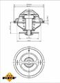 NRF (725194) Thermostat Kühlmittel für JAGUAR MERCEDES SSANGYONG PUCH