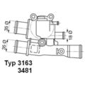 ORIGINAL® Wahler Thermostat, Kühlmittel für Fiat Brava Marea Weekend Palio