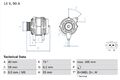 BOSCH Lichtmaschine Generator Lima 0 986 038 380 +68.81€ Pfand für VW GOLF 3 1H1