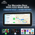 12,3" Android 14 Display GPS Navi CarPlay Mercedes C/GLC/V/X W205 Autoradio WIFI