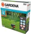 Gardena Komplett-Set Pipeline Viereckregner, Rasensprenger, Rasenbewässerung