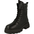 Tom Tailor 6390870001 Damen Schuhe robuste Winterstiefel Boots gefüttert Schwarz