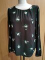 Marc O'Polo Viskose Bluse Blusenshirt grau mit Blumen Gr.36