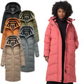 Navahoo Damen Winterjacke Steppjacke Winter Jacke lang warm Mantel Parker B961