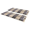 Lattenrost 7 Zonen Lattenrahmen Bettrost Holzlatten Rollrost 2 Stk