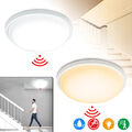 15W Radar Deckenleuchte LED Sensor Deckenlampe Flurlampe mit Bewegungsmelder DHL