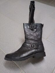 Winterstiefelette, Gabor, Schwarz, Leder, Gr. 7  (40,5)